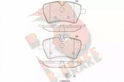 R BRAKE rb1756 -  Комплект тормозных колодок, дисковый тормоз